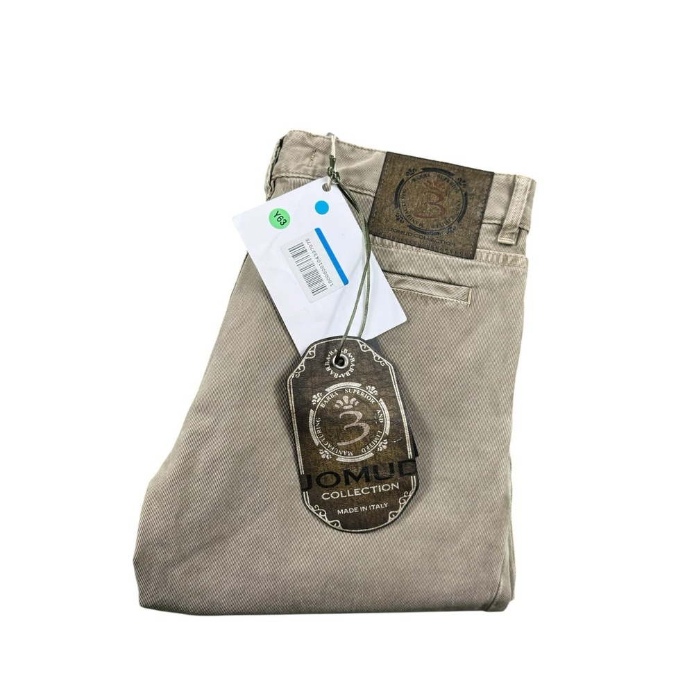 Barba Napoli Napoli Jomud Jelton Brown Cotton Stretch 5 Pocket Pants 31x34 NWT